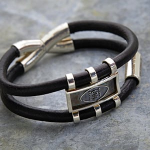 Bracelet Confort en argent patiné