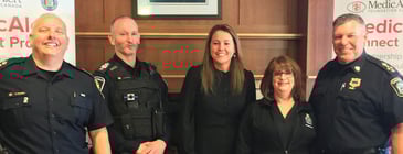 Brockville and Gananoque Police Services Staff with MedicAlert Staff
