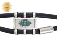 [I2303] Designer Collection - Claude Abittan - Comfort Bracelet Blue