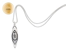 [I2310] Designer Collection - Mathew Nuqingaq - Qayaq Necklace Black