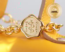 [I2331] Designer Collection - Corrine Anestopoulos - BIKO Ava Chain Bracelet: Gold Plate