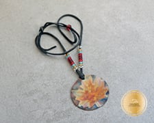 [I2336] Designer Collection – Wesley Havill Indigenous Art – Maple Leaf Copper Mandala