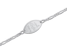 [I4609] The Sterling Collection - The Figaro Polished - Petite