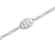 [I4610] The Sterling Collection - The Figaro Polished - Grande