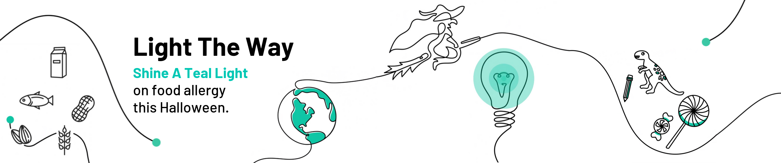 Shine a teal like on food allergies