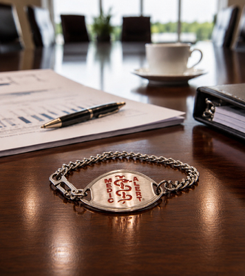 MA ID on boardroom table