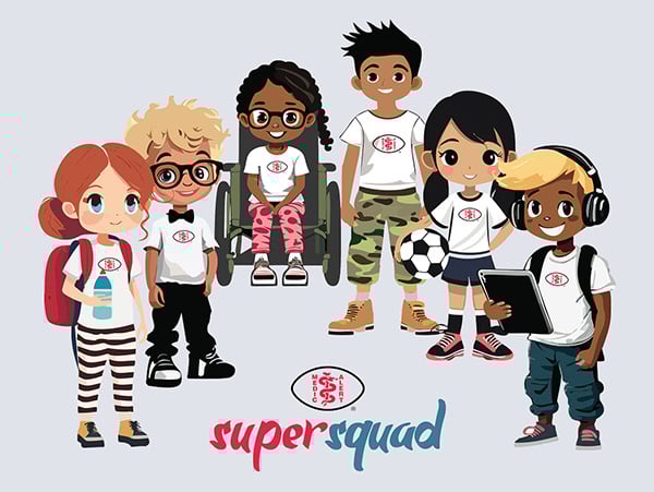 MA kids SuperSquad shorter MA kids SuperSquad shorter