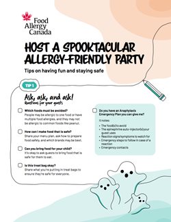 Tip sheet for party hosts