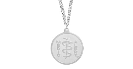 [A722] The Stainless Steel Collection - The Classic Embossed Pendant