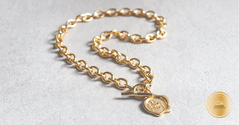 [I2334] Designer Collection – Corrine Anestopoulos – Ava Necklace in 14K Gold Plated