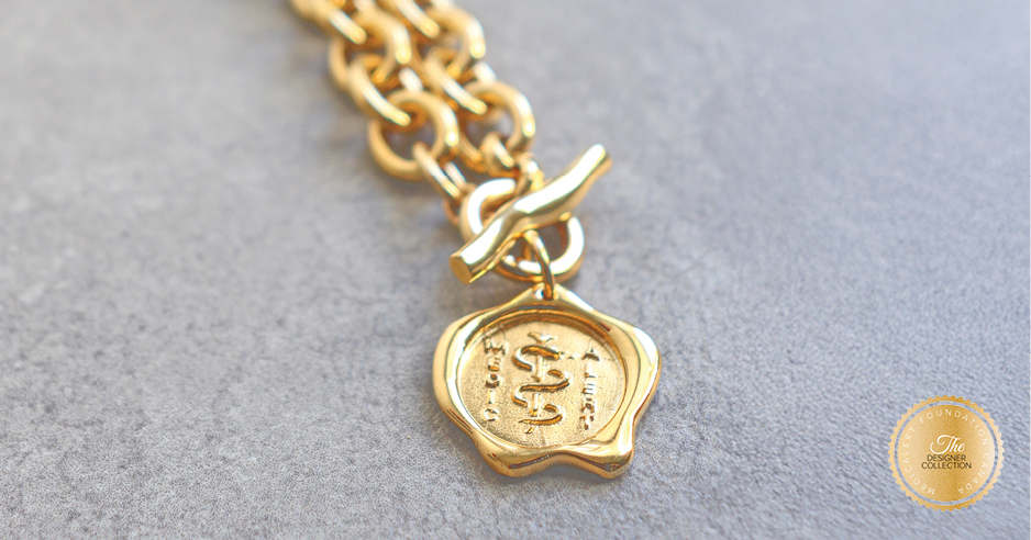 [I2334] Designer Collection – Corrine Anestopoulos – Ava Necklace in 14K Gold Plated