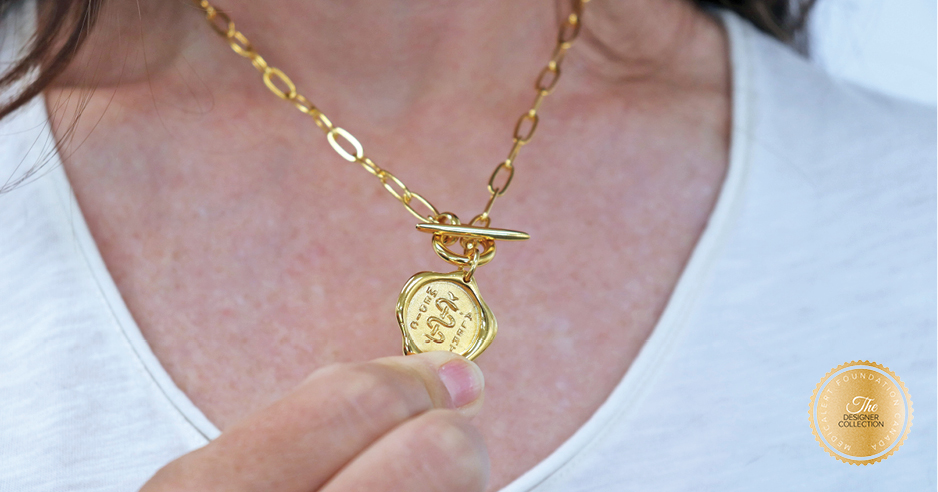 [I2332] Designer Collection – Corrine Anestopoulos – Fine Chain Necklace in 14K Gold Plated