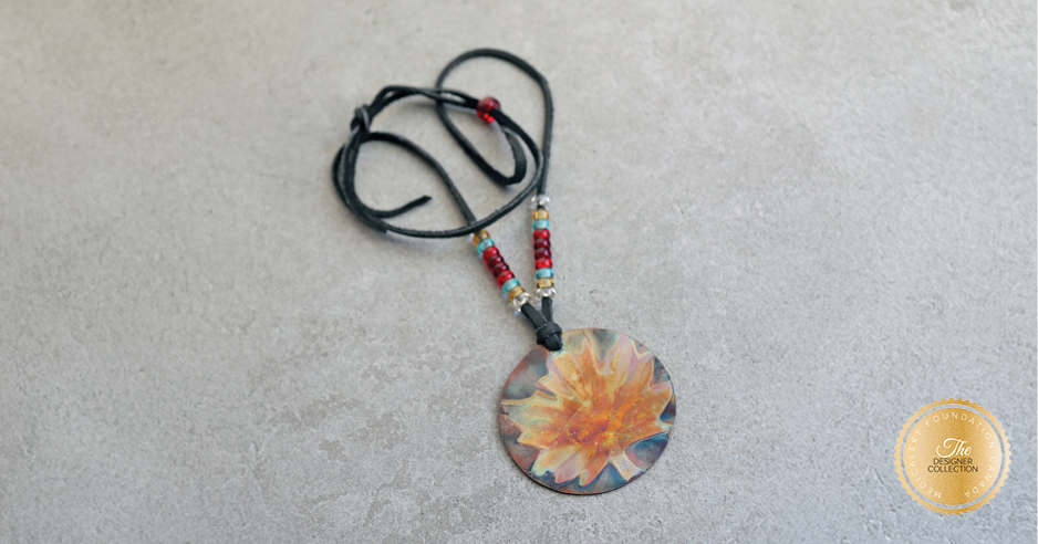 [I2336] Designer Collection – Wesley Havill Indigenous Art – Maple Leaf Copper Mandala