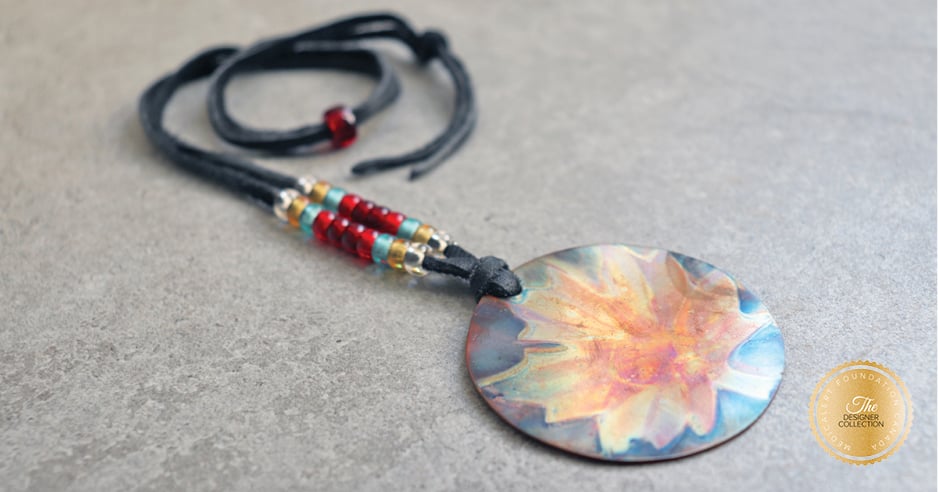 [I2336] Designer Collection – Wesley Havill Indigenous Art – Maple Leaf Copper Mandala