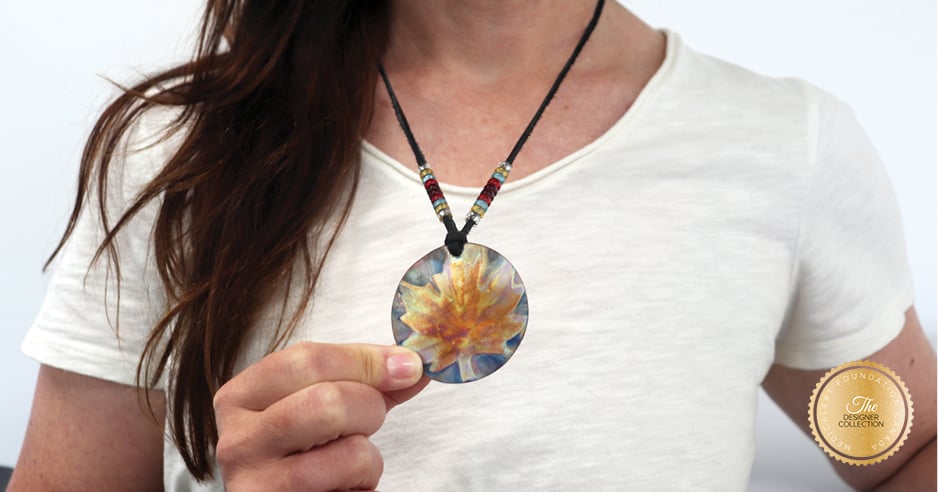 [I2336] Designer Collection – Wesley Havill Indigenous Art – Maple Leaf Copper Mandala