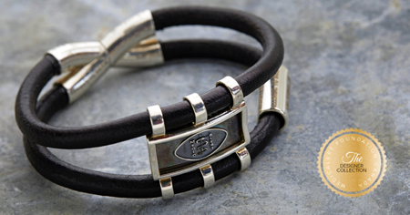 [I2301] Designer Collection - Claude Abittan - Comfort Bracelet Antique Silver