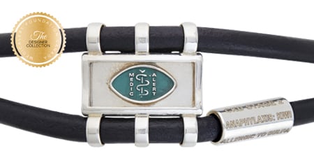 [I2303] Designer Collection - Claude Abittan - Comfort Bracelet Blue