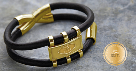 [I2304] Designer Collection - Claude Abittan - Comfort Bracelet Gold Vermeil