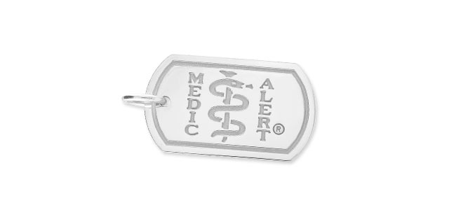 [I447] The Sterling Collection - The London DTag Polished Silver - Medallion Only