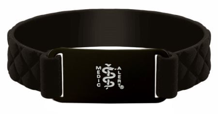 [I573] Diamond Active Band - Black on Black