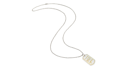 [I4480] The DTag Pendant - Two-Tone - Ball Chain