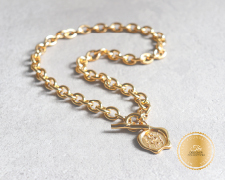 [I2334-19] Designer Collection – Corrine Anestopoulos – Ava Necklace in 14K Gold Plated