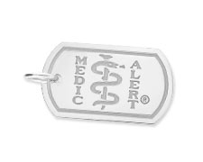 [I447-1] The Sterling Collection - The London DTag Polished Silver - Medallion Only