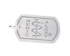 [I448-1] The Sterling Collection - The London DTag Brushed Silver - Medallion Only