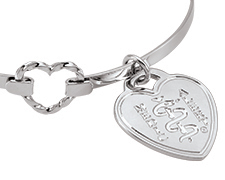 [I4626-1] The Sterling Collection - My Heart Hooked Bangle