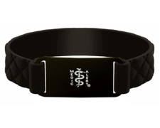 [I573-5.5] Diamond Active Band - Black on Black