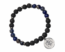 [I710-1] The Bead Collection - Lava/Lapis Healing Stone