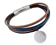 [I712-1] The Leather Collection - MultiMixx Tan and Black