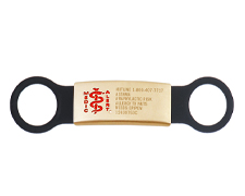 [I148-1] SpotOn Shoe Tag - Gold/Black